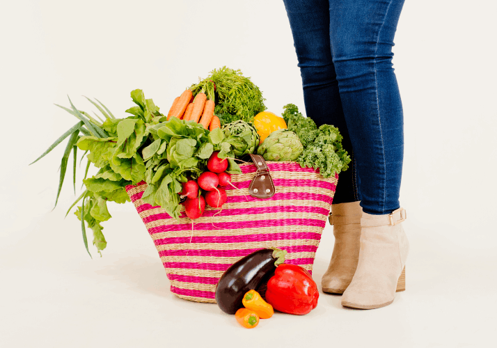 Renee Bailey Clinical Nutritionist Over 50's Health basket of vegetables